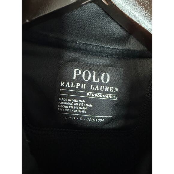 Polo Ralph Lauren Double-Knit Fleece Mockneck Vest Black Men Sz L - Picture 7 of 10
